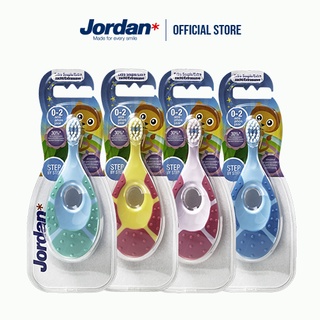 Mã BMBAU50 giảm 50K đơn 150K Combo 4 Bàn chải đánh răng Jordan Step 1 0-2