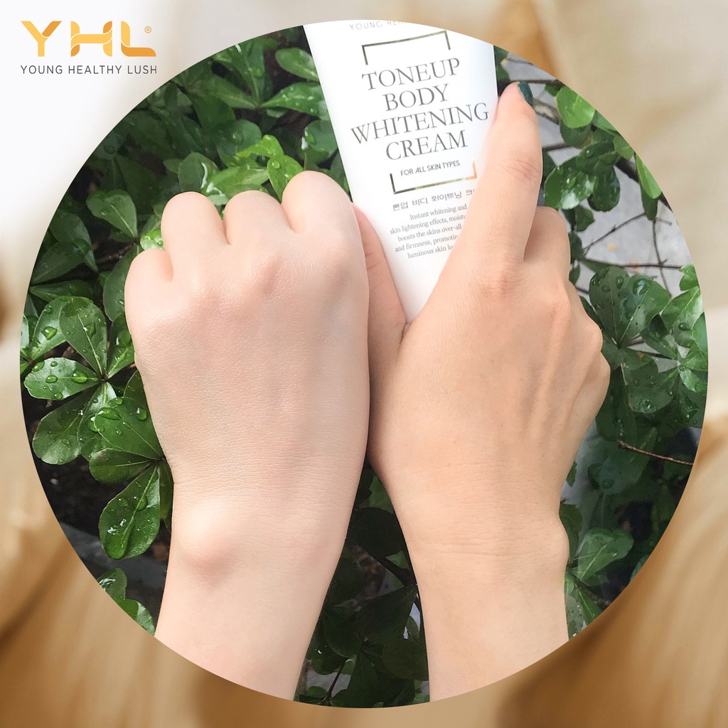 Kem Dưỡng Trắng Da Body YHL Cấp Ẩm Tăng Độ Đàn Hồi Làm Mờ Vùng Da Sạm Tối Màu 150ml Hàn Quốc