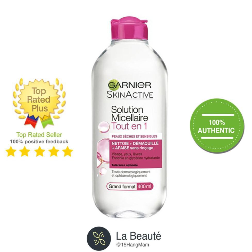 Garnier Skin Active Solution Micellaire Tout en 1 - Nước Tẩy Đủ Loại 125ml-400ml