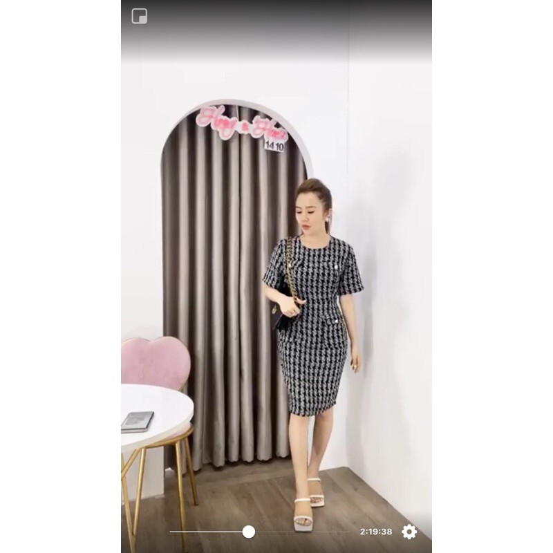 Đầm dạ đơn giản