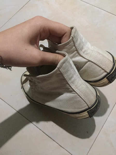 giày 2hand converse cao cổ trắng