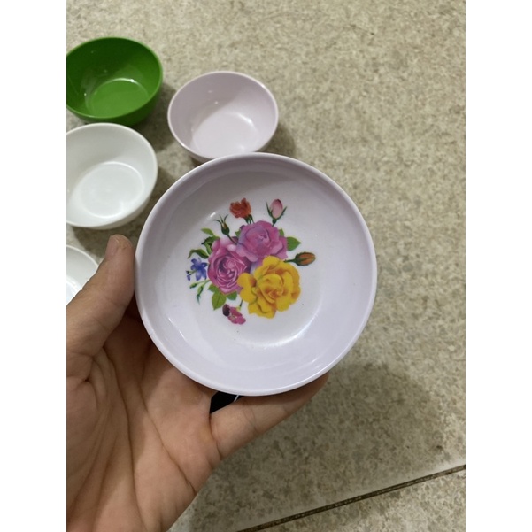 Đĩa chấm, bát chấm phíp bằng nhựa bền đẹp