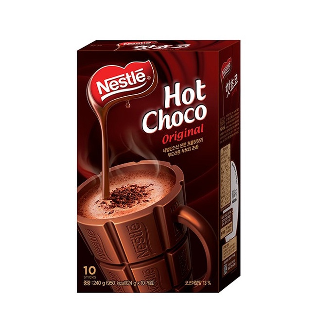 Bột cacao Nestle hot choco 12 hộp giấy
