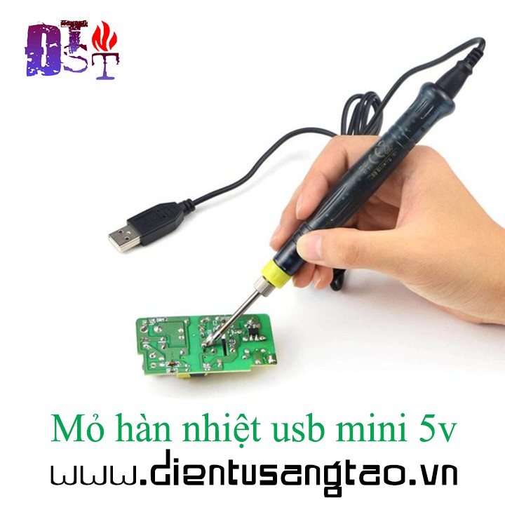 ✅ [RẺ NHẤT VIỆT NAM] Mỏ hàn nhiệt Mini 400 độ dùng nguồn USB 5V-8W siêu tiện dụng