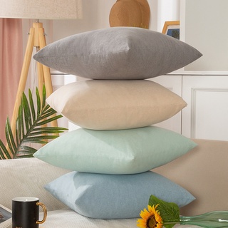 Gối Tựa Lưng Bằng Cotton Lanh Cho Ghế Sofa Phòng Khách