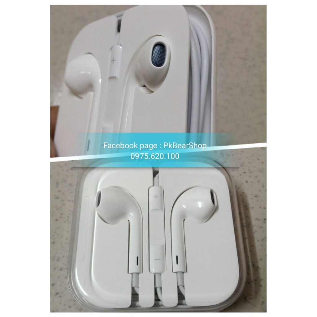 Tai nghe Earpod iPhone 6/6s plus hàng chính hãng Apple Store (jack 3.5)