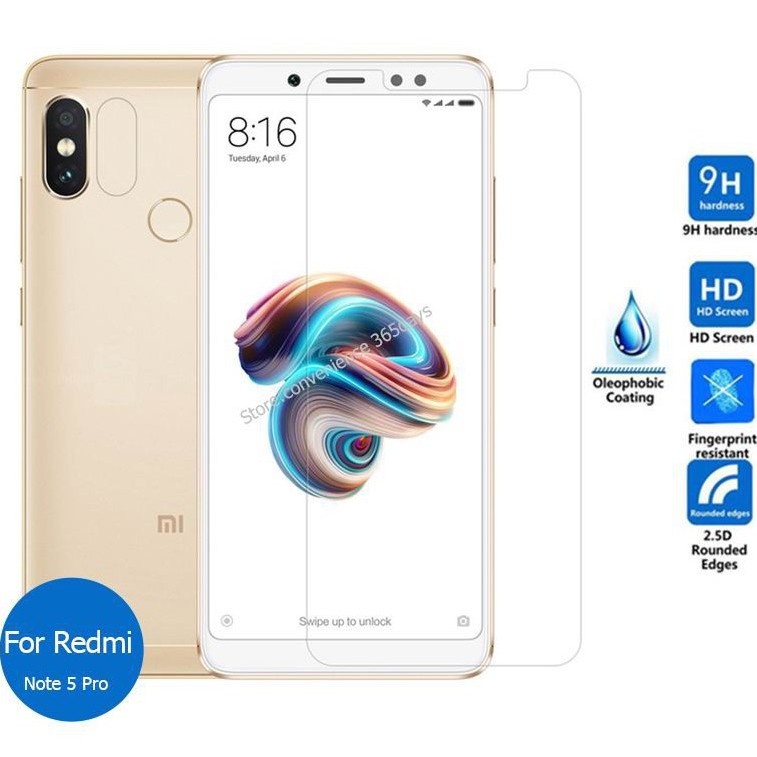 Kính cường lực trong suốt Xiaomi Redmi Note 5 Pro