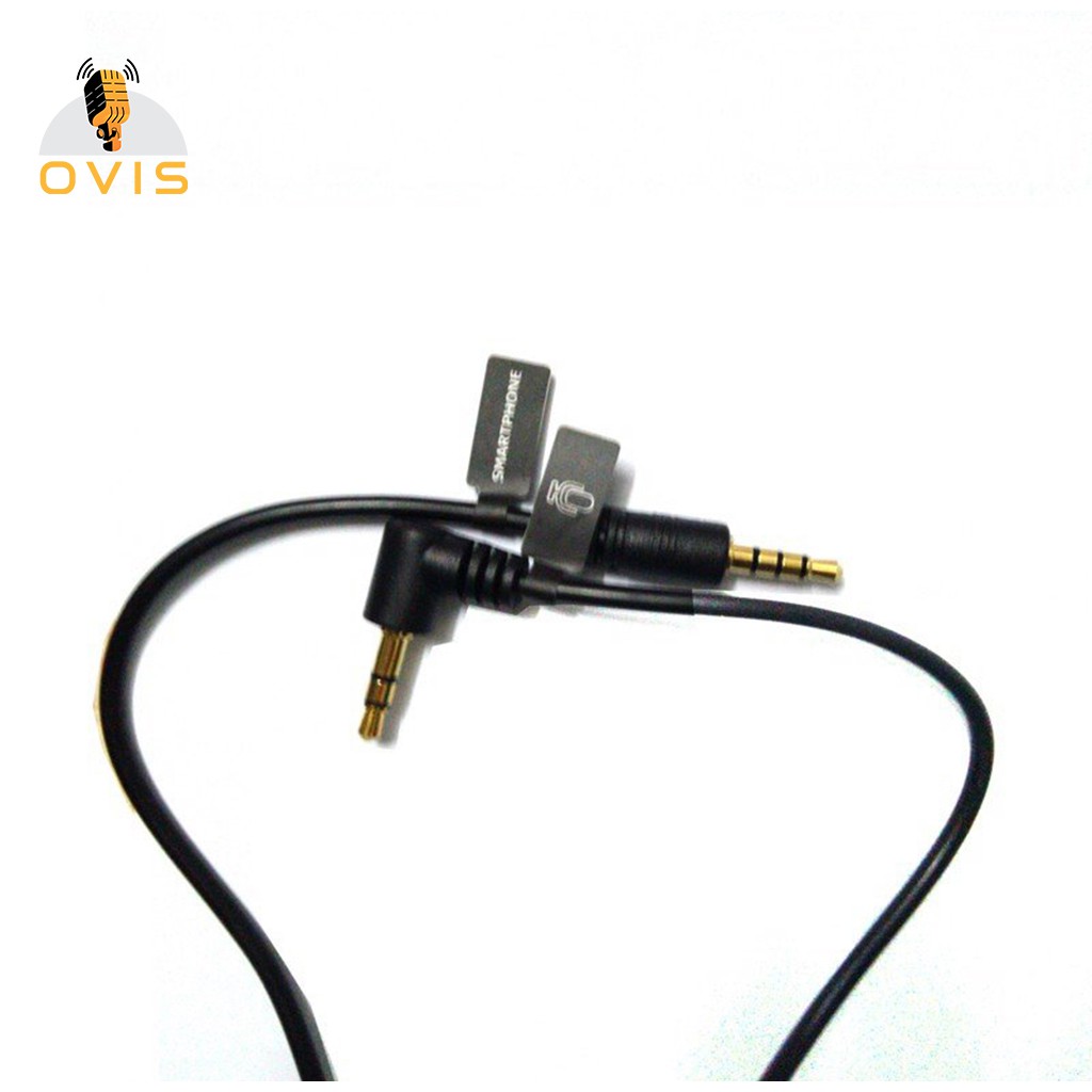 Cáp Âm Thanh 3.5 Mm 2 Đầu Đực, Kết Nối Micro Với Điện Thoại  | Boya Cab3.5