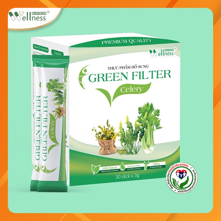 Thực Phẩm Bổ Sung Bột Cần Tây Sấy Lạnh Diệp Lục Green Filter Celery