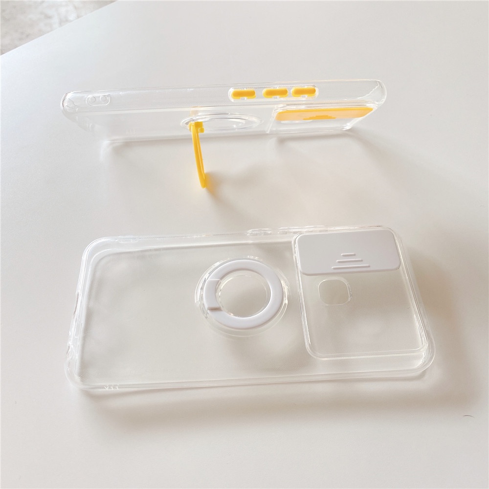 Ốp Điện Thoại Trong Suốt Có Giá Đỡ Cho Vivo Y17 Y15 Y12 Y50 Y30 Y30i Y91 Y93 Y91C Y1S Y31 Y51 2020