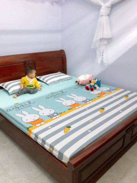 DRAP CHỐNG THẤM 100% COTTON GOODMAMA- BẢO HÀNH 6 THÁNG_GA CHỐNG THẤM GOODMAMA CHÍNH HÃNG