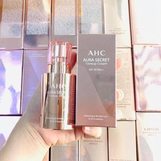 Dưỡng Da Trắng Hồng Căng Bóng Kem Ahc Aura Secret Tone Up