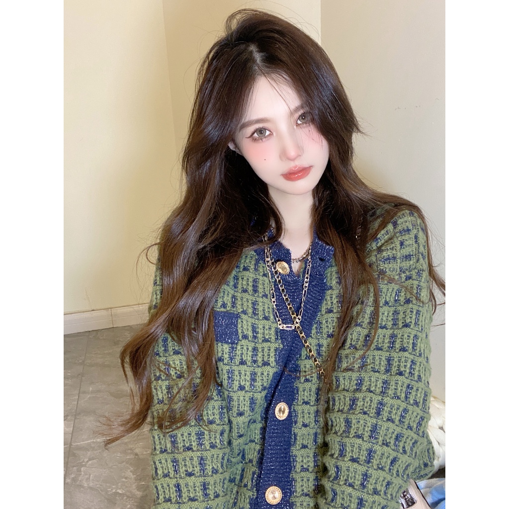 Cocory vn Áo Cardigan Dệt Kim Tay Dài Phong Cách Thời Trang Retro Dành Cho Nữ