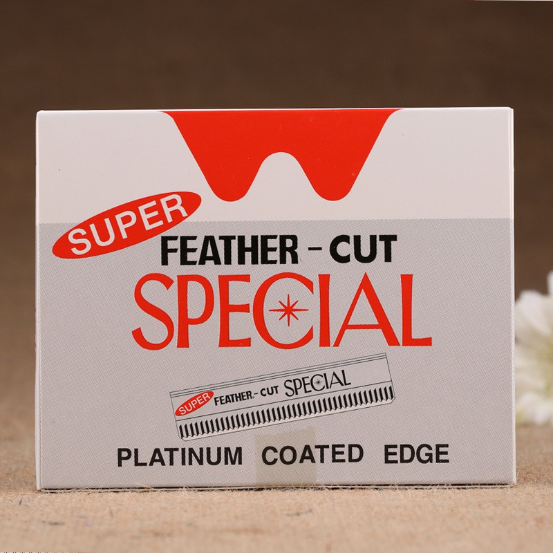 Lưỡi dao cạo lồng mày Super Feather Cut Special Platinum Coated Edge, dao cạo giọt chì xé tiện ích trong gia đình spa