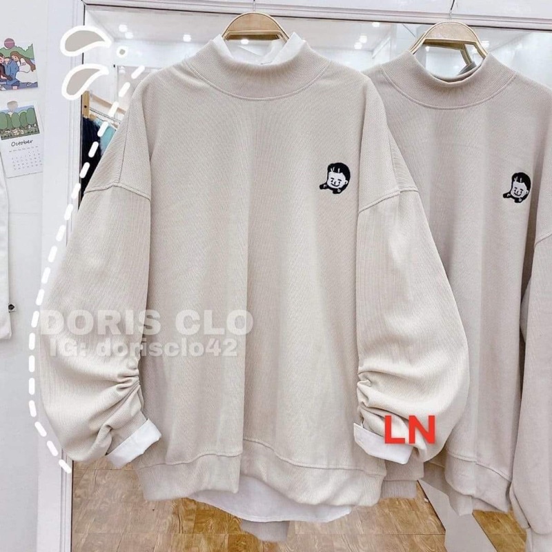 Áo nỉ bo lô gô hình LN11