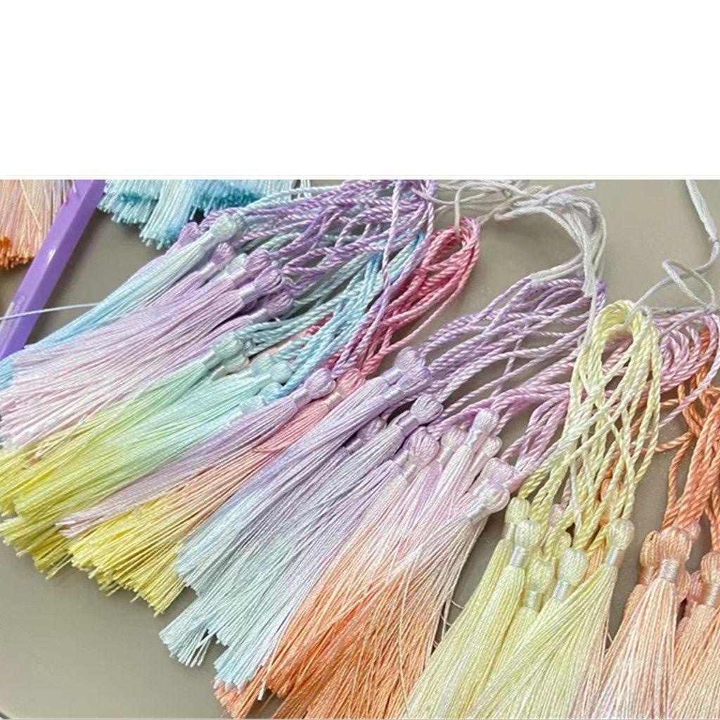 FOREVER Bộ 16 Núm Tua Màu Gradient Bằng Polyester Dùng Làm Trang Sức Thủ Công