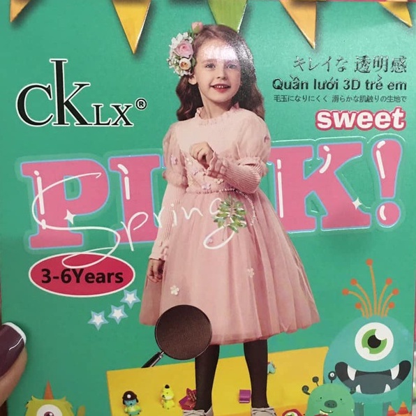 Quần tất 3d cho bé chất siêu co giãn mẫu mới