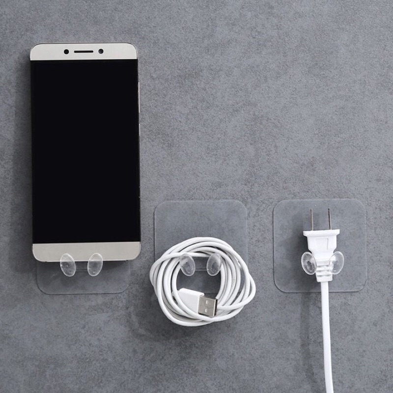 Móc Dán Tường Kẹp Giữ Phích Cắm Điện