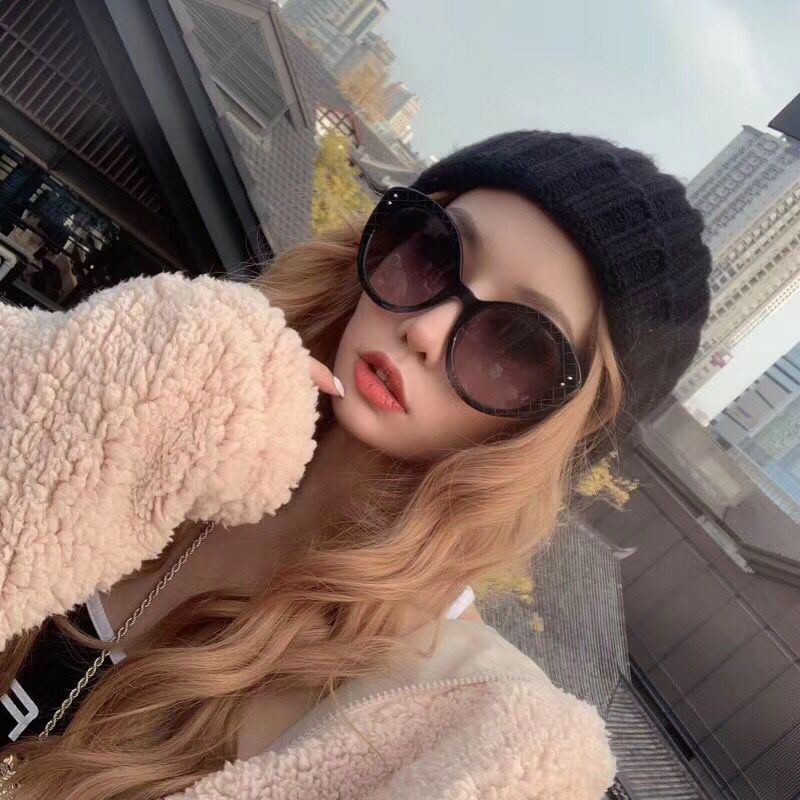 Kính Mát Mắt Mèo Gọng Kim Loại Phong Cách Retro Cho Nữ