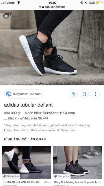 Giầy adidas tubular defiant w chính hãng