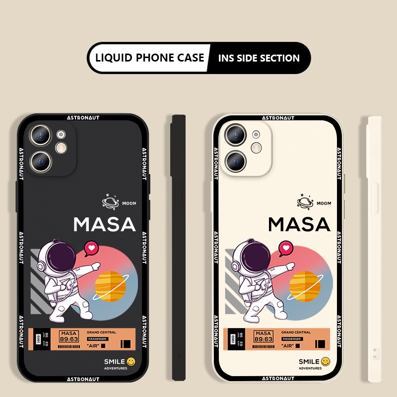 Ốp Điện Thoại TPU Vuông In Hình Nasa Cho Samsung J7 Pro J7 Prime J2P J6 Plus J4 Plus A71 A12 A50 A52s A11 A03S A50s