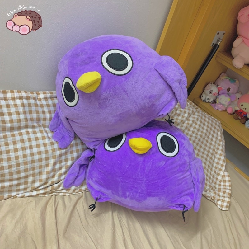 Gấu bông Chim béo Mentori Sticker Messenger