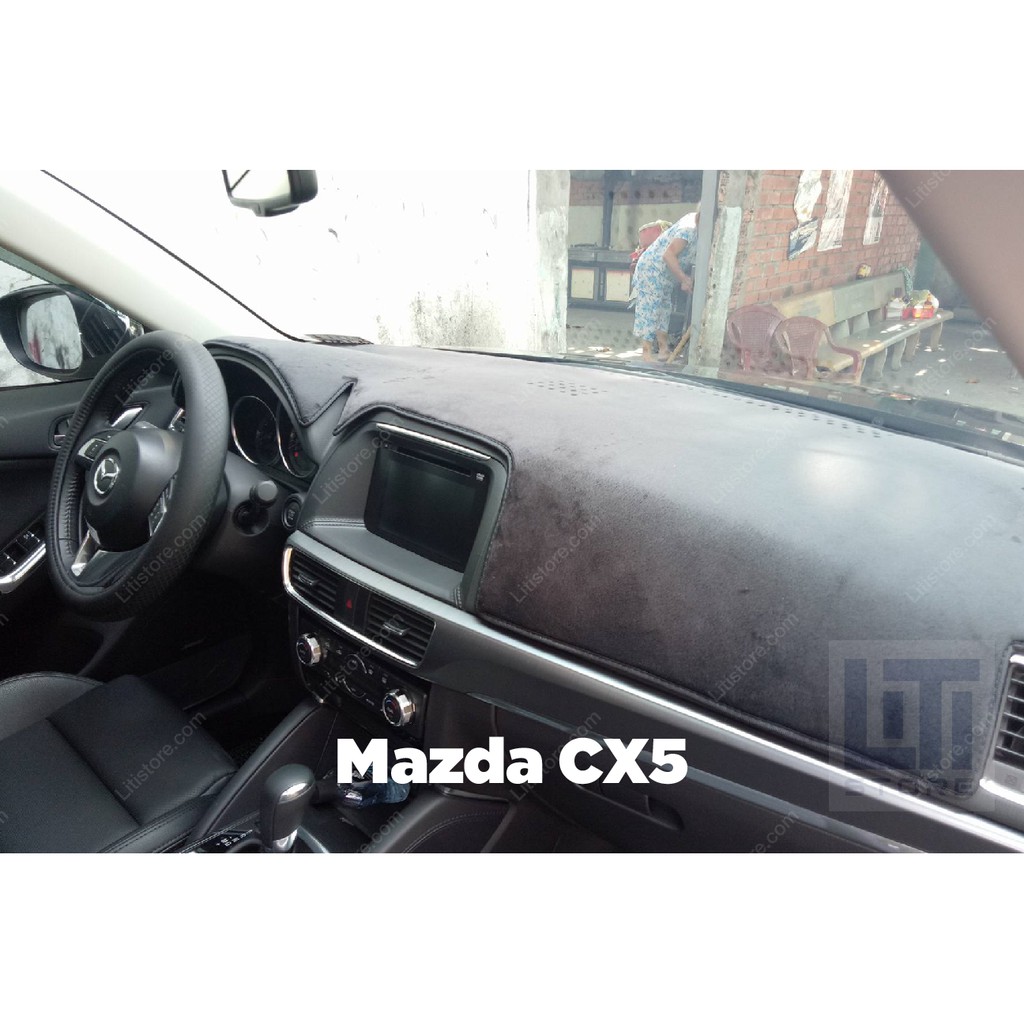 Thảm Taplo Nhung Lông cừu MAZDA CX5 (Loại đặc biệt)