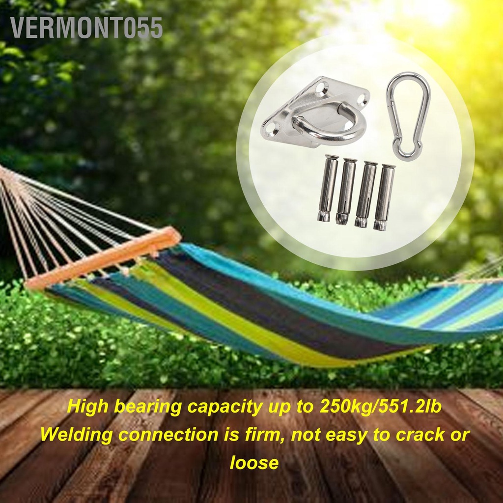 Có thể bán buôn Bộ dụng cụ treo võng giá tường gắn trần với khóa cửa Carabiner dành cho xích đu Yoga trong nhà Vermont055 Hàng giao ngay