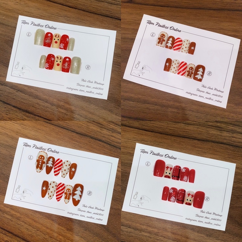 Nail Box móng úp thiết kế noel - tiệm nailbox online