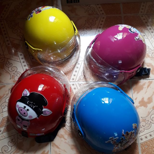 MỦ BẢO HIỂM CÓ KÍNH CHO BÉ