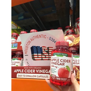    ĐỦ BILL STORE + AIR  Viên giấm táo giảm cân Apple Cider Vinegar 1200mg 180 viên _ Live mua hàng tại Mỹ 