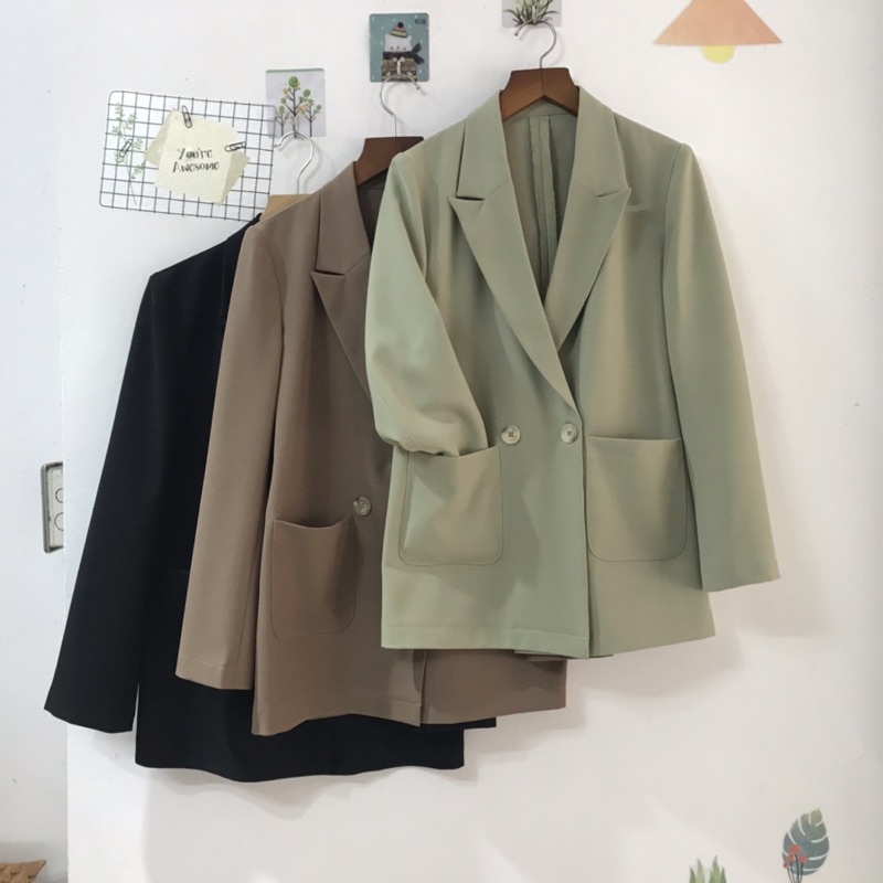 Áo Blazer Nữ 1 Lớp Áo Vest Phong Cách Hàn Quốc | BigBuy360 - bigbuy360.vn