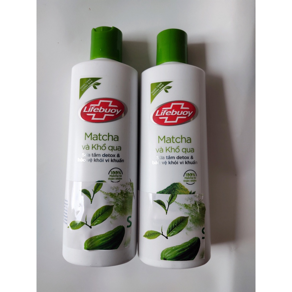 Combo 2 chai sữa tắm Lifebuoy  matcha và khổ qua