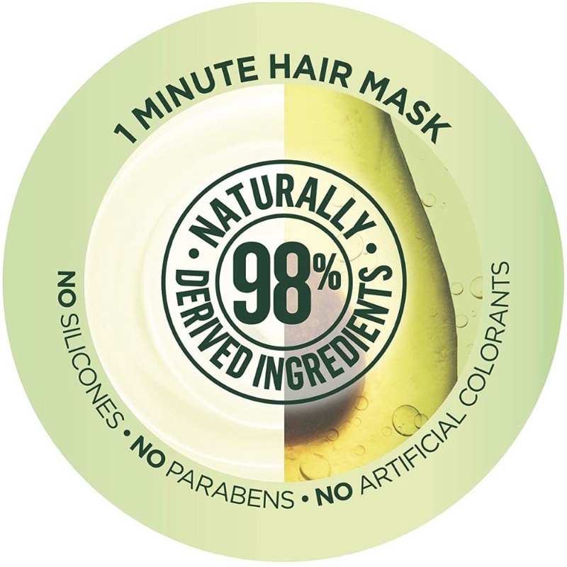 Kem ủ giúp mượt tóc Garnier Fructis Smoothing Treat 1 Minute Hair Mask 400ml  - Chính Hãng