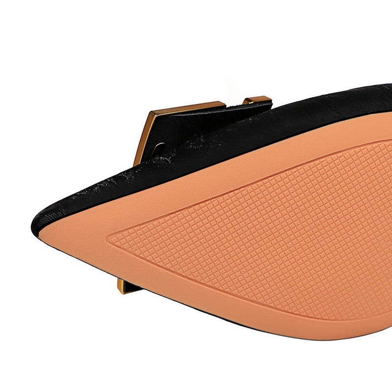 BIGTREE Giày Cao Gót Mũi Nhọn Phối Khóa Kim Loại Vuông 7cm  Nhập Khẩu Từ Nước Ngoài Cho Nữ Chính Hãng 8999-5