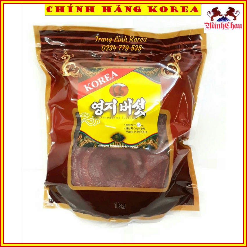 Nấm Linh Chi Hàn Quốc Túi Nâu 1kg, minhchau