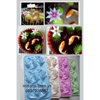 [Hàng Loại A] Khuôn nhựa làm rau Câu 9 Cá Chép Nhỏ an toàn, tiện dụng, bền đẹp