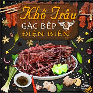 Khô trâu gác bếp loại 1 điện biên 500gram &