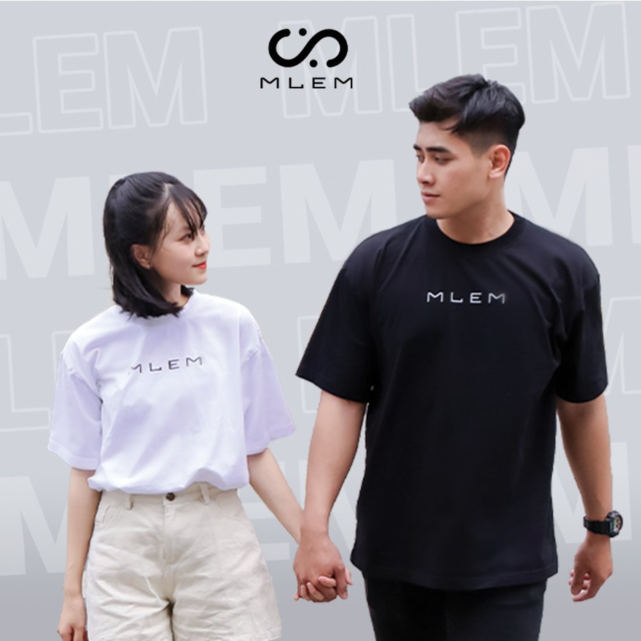 Áo Thun Oversize MLEM Premium Áo Phông Tay Lỡ Nam Nữ Unisex Form Rộng Local Brand Trắng Đen 100% Cotton