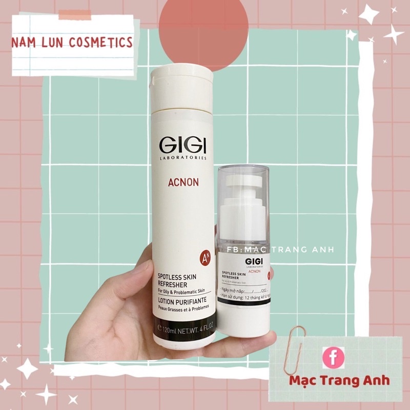 Serum dạng gel mỏng Gigi Acnon Spotless Skin Refresher