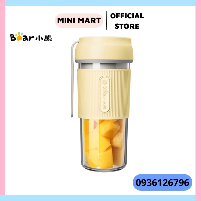 Máy xay sinh tố cầm tay Bear LLJ-D04B1 cốc xay sinh tố không dây cầm tay tiện dụng hàng chính hãng