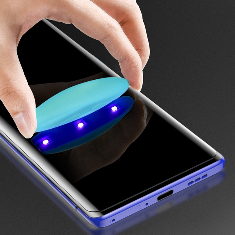 Kính cường lực loại cong chống tia UV cho Oppo Find X3 X2 Pro Reno 5 4 Pro
