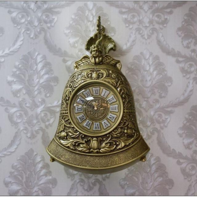 Hàng có sẵn [FREESHIP] Đồng hồ treo tường quả chuông 2 mặt mang phong cách tân cổ điển DHTT21 - hợp kim kẽm mạ đồng. RẺ
