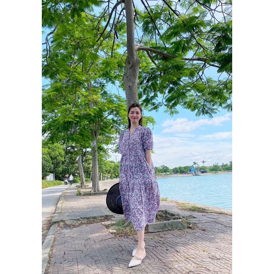 Váy maxi Uniqlo hàng xách tay nhật
