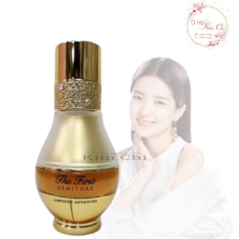 (SALE tách sét) tinh chất vàng Ohui The First Ampoule siêu hồi sinh da với thành phần vàng 24K