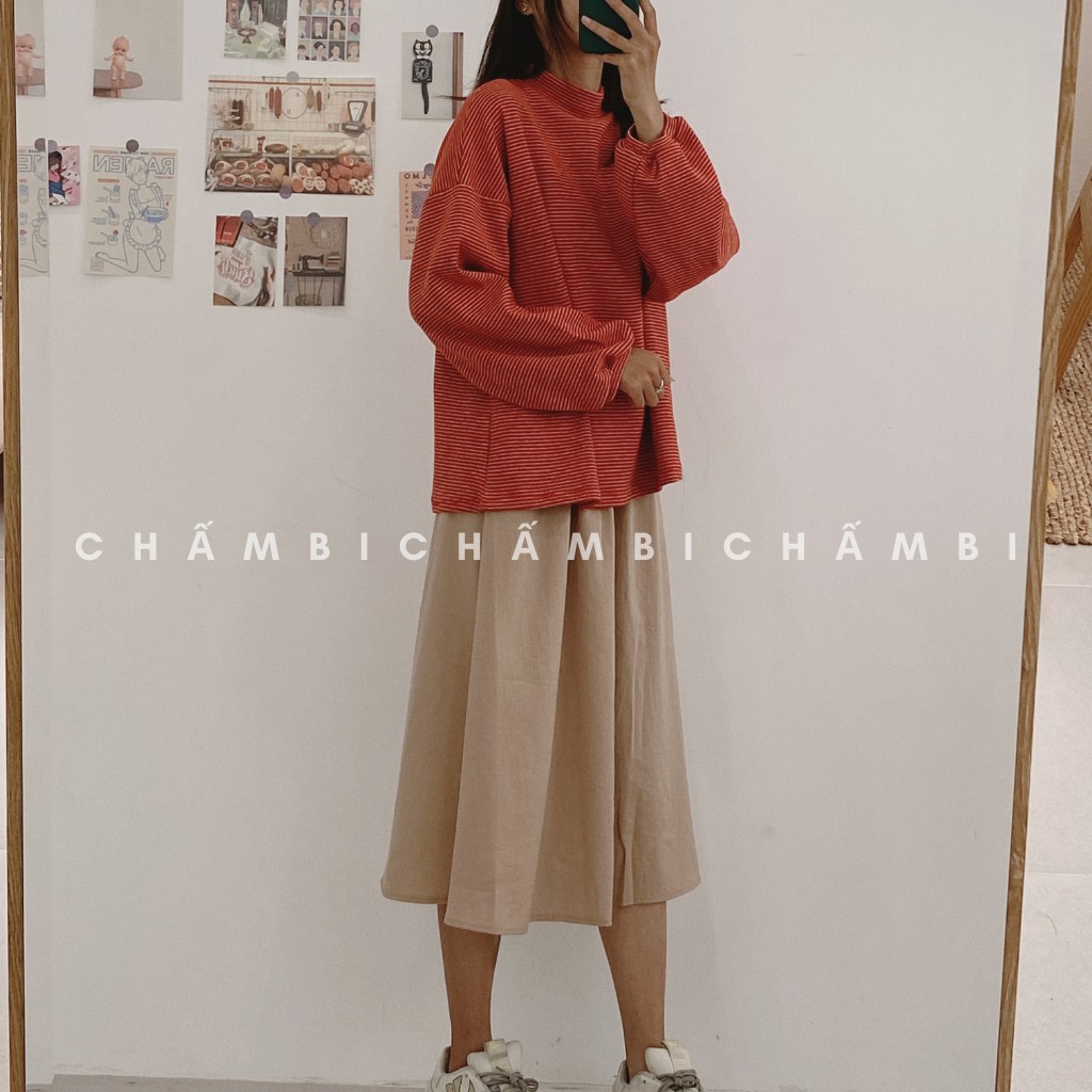 Chân váy dài CV.009, Chân váy đũi trơn dáng xuông phong cách Hàn Quốc | BigBuy360 - bigbuy360.vn