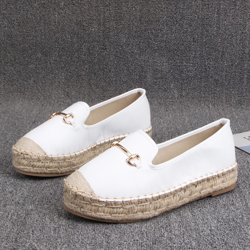 giày slipon cói phối PU xuất khẩu mẫu mới 2021 (CÓ SZ NHỎ)