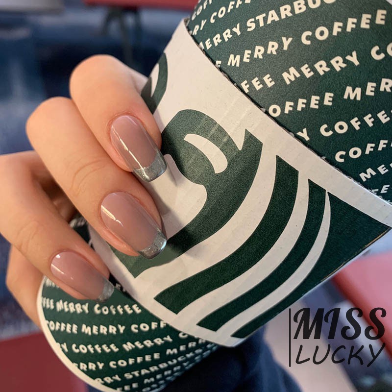 (Hàng Mới Về) Móng Tay Giả Màu Gradient Chống Nước Có Thể Tháo Rời Tiện Dụng