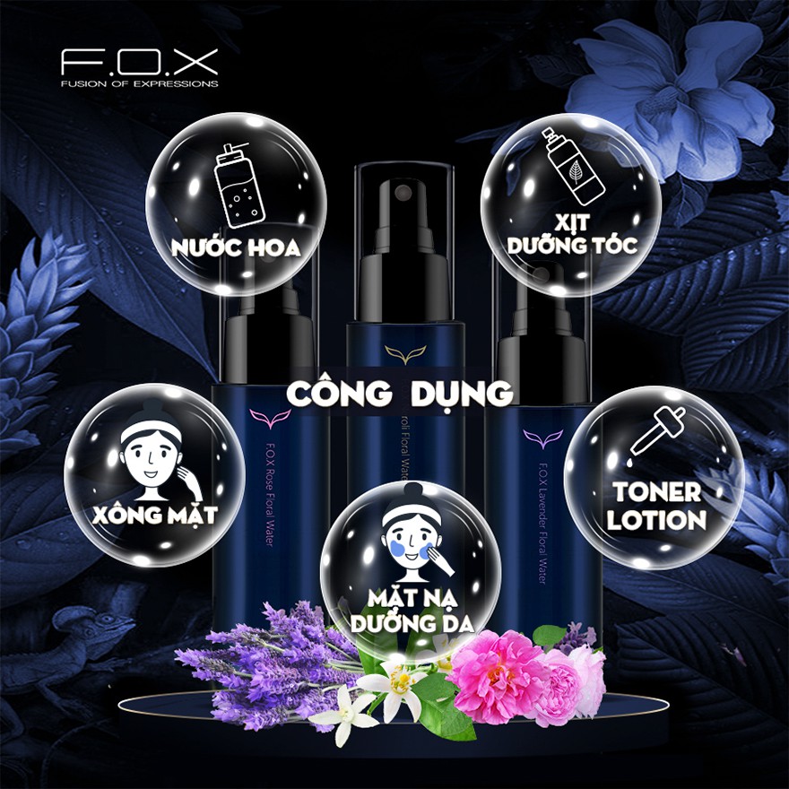 nước cân bằng dưỡng sáng da fox hoa hồng rose pc11 - mỹ phâm ola