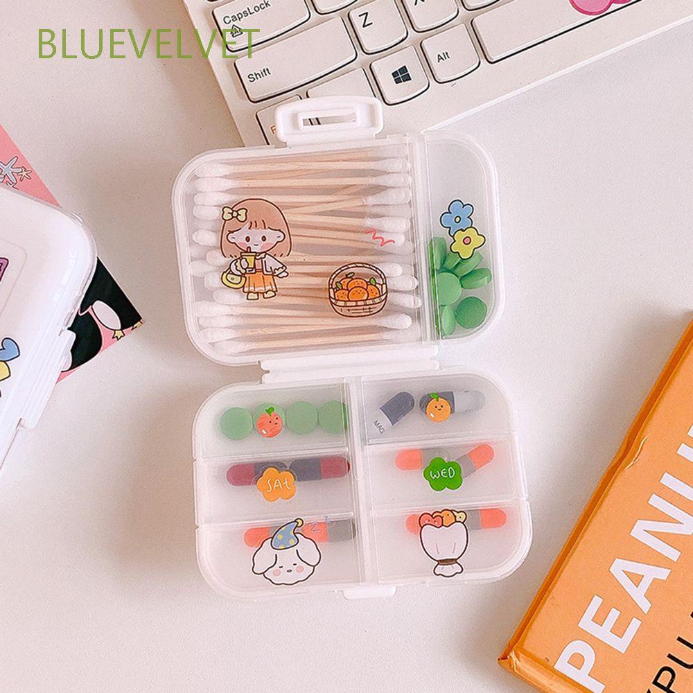 Hộp đựng thuốc mini bằng nhựa nắp trong suốt tiện dụng mang theo du lịch
